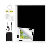 ROTKUSZ Cortina Opaca para Ventana, 145 x 300 cm, Cortinas Opacas para Interiores con Velcro, Sin Agujeros, Aislantes, Portátil, Cortinas Térmicas Temporales para Guardería, Dormitorio, Entrepiso