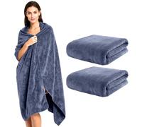 ROTKUSZ Paquete de 2 Toallas de Baño XXL, 100 x 200cm Toalla Baño de Microfibra Extra Grandes, Toalla de Sauna Grande, Suave y de Secado Rápido, para Cuerpo, Deportes, Yoga, SPA, Fitness