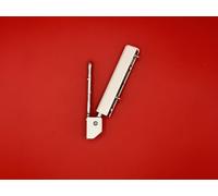 ROTO 230343 258590 - Cinta de reparación para esquinas de la serie NT/Centro 101, distancia entre espigas de 54 mm y 3 mm, clavijas K 3/100, color plateado con tapas blancas