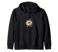 Roto, brújula, dirección, perdido, Concepto, ilustración Sudadera con Capucha