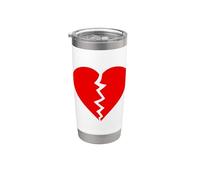 ROTO CORAZÓN ROTO ROMPER CORAZÓN ROTO Vaso térmico de acero inoxidable de doble pared