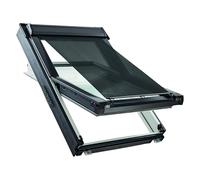 Roto - Estor Exterior Original para Ventana Abierta, Longitud Ajustable para Ventanas de tejado de la Serie Q con tamaño 114/xxx Ancho 114 cm
