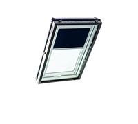 Roto Estor Opaco Original ZRV Casi Completo, riel de guía Plateado para Ventanas de tejado Roto Designo R4/R7 y Classic 43/73 con tamaño 074/140 | 07/14, Color Azul Oscuro