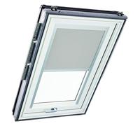 Roto Estor Opaco Original ZRV Casi Completo, riel de guía Plateado para Ventanas de tejado Roto Designo R6/R8 i8 y Classic 64/84 con tamaño 094/098 | 09/09, Color Gris Claro
