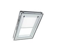 Roto Estor Opaco Original ZRV eléctrico, Casi Completo, riel de guía, Color Blanco, para claraboya de la Serie Designo R6/R8, i8 y Classic 64/84 con tamaño 134/098 | 13/09 Blanco