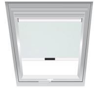 Roto Estor Opaco Original ZRV eléctrico, Casi Completo, riel de guía Plateado para claraboya de la Serie Designo R6/R8, i8 y Classic 64/84 con tamaño 134/098 | 13/09 Blanco