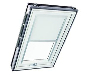 Roto - Estor Opaco para Ventanas de Techo Roto (Casi Total, riel guía de oscurecimiento para Ventanas de Techo Roto Designo R6/R8, i8 y Classic 64/84, con tamaño 114/160, Color Blanco