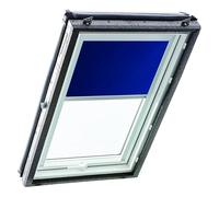Roto Exclusiv ZRE - Estor para claraboya Roto - Riel de guía Plateado - Manejo Manual - Estor de luz Diurna Designo R4/R7 y Classic 43/73 - Tamaño 094/098 | 09/09 - Color Azul