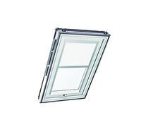 Roto Exclusiv ZRE - Estor para claraboya Roto - Riel de guía Plateado - Manejo Manual - Estor de luz Diurna Designo R6/R8, i8 y Classic 64/84 - Tamaño 065/140 | 06/14 - Color Blanco