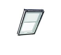 Roto Exclusiv ZRE - Estor para ventanas de tejado Roto (riel de guía, color blanco, para series Designo R4/R7 y Classic 43/73, tamaño 074/118, color de la tela blanco)