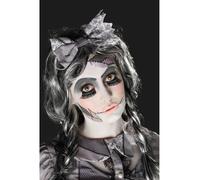 Roto Muñeca Kit de Maquillaje Dañado Pestañas Tatuaje Halloween Accesorios