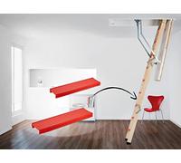 Roto - Protector para escaleras (diseño de ángel escalera, cuadro, para escaleras, color rojo