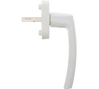 Roto Tirador de ventana Line blanco tráfico con tornillos, pasador cuadrado 7 x 37 mm