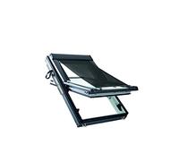Roto ZAR Estor exterior original para protección solar y protección contra el calor, con ventana abierta, longitud ajustable para ventanas de techo Roto de la serie Designo R6/R8 con tamaño 134/xxx |
