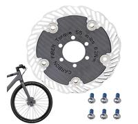 Rotor De Disco Para Bicicleta - Freno Flotante De Fibra ?e Carbono, Ultraligero | Carretera ?e Montaña D?e 140 Mm Y 160 Mm | Seis Pasadores D?e Bloqueo Centrelock Dé Acero Inoxidable, Accesorio ?é Cic