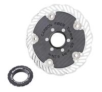 Rotor De Disco Para Bicicleta - Freno Flotante De Fibra ?e Carbono, Ultraligero | Carretera ?e Montaña D?e 140 Mm Y 160 Mm | Seis Pasadores D?e Bloqueo Centrelock Dé Acero Inoxidable, Accesorio ?é Cic