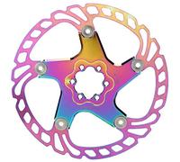 Rotor de freno de disco de bicicleta, colorido Rotor de freno de disco de bicicleta de montaña 6 clavos Rotor de freno de disco de bicicleta de montaña 140mm-203mm Rotor de freno de disco(203mm)