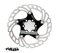 Rotor de freno de disco para bicicleta, 160 mm/180 mm/203 mm, rotor de 6 agujeros, accesorio para bicicleta (Negro 203 mm)