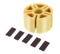 Rotor de lijadora neumática de 5 pulgadas con accesorios de pulidora de lijadora de hoja, accesorios de herramienta neumática de paleta de Rotor de plástico