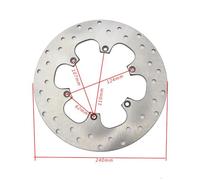 Rotor del disco de freno trasero delantero de 300 mm de 240 mm compatible con F650GS F650ST F650GS ST F650GS 650ST MODELES 2005 2006 2007(Rear Brake Disc)