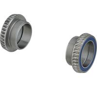 Rotor Eje de pedalier de acero BSA 30 Track gris