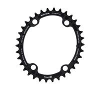 Rotor Plato Road, 4 brazos, Q-Ring, círculo de agujeros de 110 mm 11/12 vel. negro 39 dientes
