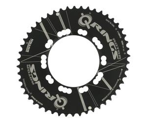 Rotor Plato Road Aero, 5 brazos, Q-Rings, círculo de agujeros de 110 mm negro