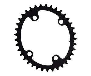 Rotor Plato SRAM Force AXS 2X, 4 brazos, Q-Ring, círculo agujeros de107 mm negro