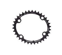 Rotor Unisex - Adulto Plato Ovalado BCD110x4 34 Interior para Aldhu Simple Negro Dientes