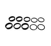 Rotor Unisex - Adultos Spacer Kit Rhawk/Rraptor MTB DH Eje 30mm, Negro, One Size