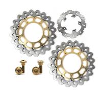 Rotores Disco de Freno Delantero Trasero para Ya.ma.ha YZF R1 2004-2006 / YZF R1M 2015-2022 / R6 2017-2019 / MT10 FZ10 ABS include 2016-2020 / MT-10 FZ-10 SP 2017-2018