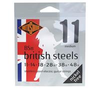 Rotosound BS British Steels Juego de Guitarra Eléctrica de Acero Inoxidable Medium 11-48 BS11