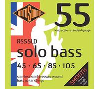 Rotosound Cuerdas para bajo eléctrico SOLO 55 STAINLESS PRESSURE WOUND 4-Cuerdas RS55LD Standard 45-105