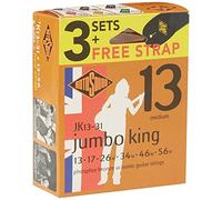 Rotosound Cuerdas para guitarra acústica JUMBO KING 3 juego de Cuerdas + correa JK13-31-F