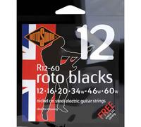 Rotosound Cuerdas para guitarra eléctrica Roto niquelado BLACKS CST R12-60 Custom 12-60