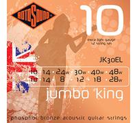 Rotosound JK30EL - Juego de cuerdas para guitarra acústica de fósforo/bronce, 12-12, 20-9
