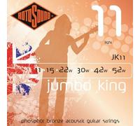 Rotosound JK11 - Juego de cuerdas para guitarra acústica de fósforo/bronce, 11 15 22 30 42 52