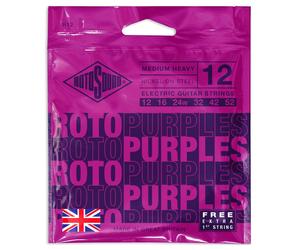 Rotosound R12 Roto Purple Nickel Electric Guitar Strings 12-52