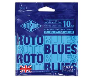 Rotosound RH10 Roto Blue Hybrid Nickel Electric Guitar Strings 10-52