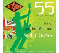 Rotosound Cuerdas para bajo eléctrico SOLO 55 STAINLESS PRESSURE WOUND 4-Cuerdas SM55 Hybrid 40-100