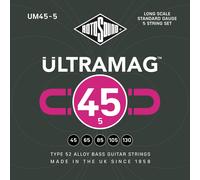 Rotosound Cuerdas para bajo eléctrico ULTRAMAG 52 ALLOY ROUNDWOUND 5-Cuerdas UM45 Standard 45-130