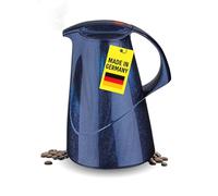 ROTPUNKT Jarra termo - Revestimiento de vidrio de doble pared 1 litro | Jarra Termo I 24 h caliente, 36 horas de frío | Sin BPA | Tapa de rosca fácil de limpiar | Fabricado en Alemania