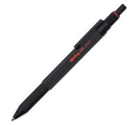 rOtring 600 bolígrafo multicolor y portaminas 3 en 1 | 2 bolígrafos de punta fina (tinta negra y roja) | 1 portaminas (mina de 0,5 mm) | cuerpo negro