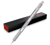rOtring 600 portaminas - Caja de metal - con grabado personalizado - Portaminas de alta calidad - Personalizable - Idea de regalo para hombres y mujeres (plata)