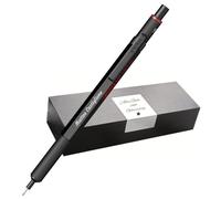 rOtring 600 portaminas - Caja de metal - Grabado personalizado - Portaminas de alta calidad con estuche - Personalizable - Idea de regalo para hombres y mujeres (negro)