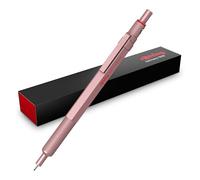 Portaminas rOtring 600 | Mina HB, 0,5 mm | Portaminas con cuerpo metalizado completo |Oro Rosa | Agarre estriado antideslizante y cuerpo hexagonal
