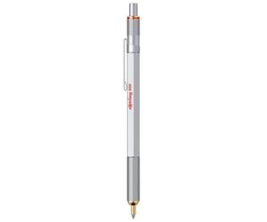 rOtring 800 bolígrafo | punta media | tinta negro | cuerpo plata | recargable