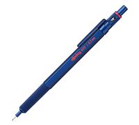 Rotring Portaminas 600 – 0,5 mm HB – Cuerpo de metal azul, agarre estriado y barril hexagonal