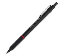 rOtring Portaminas Rapid Pro 1904257 – Mina HB de 0,7 mm – Cuerpo metálico negro mate