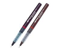 rOtring Tikky Graphic FineLiner - Juego de bolígrafos 1904752-0,20 mm y 1904753-0,3 mm, tinta negra